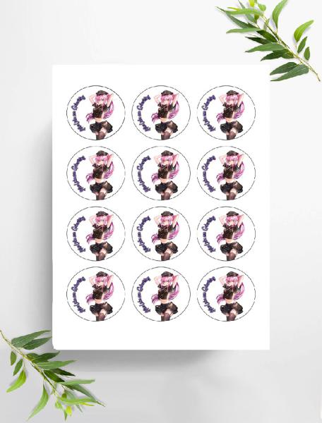 Anime Manga  Muffinaufleger, Ø ca. 6 cm, 0871x